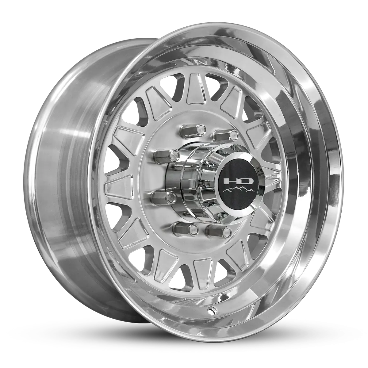 17.5X6.75 8X6.5 Hpd Hdt Forged Full Polish Trailer Wheel (Lug Centric) 1