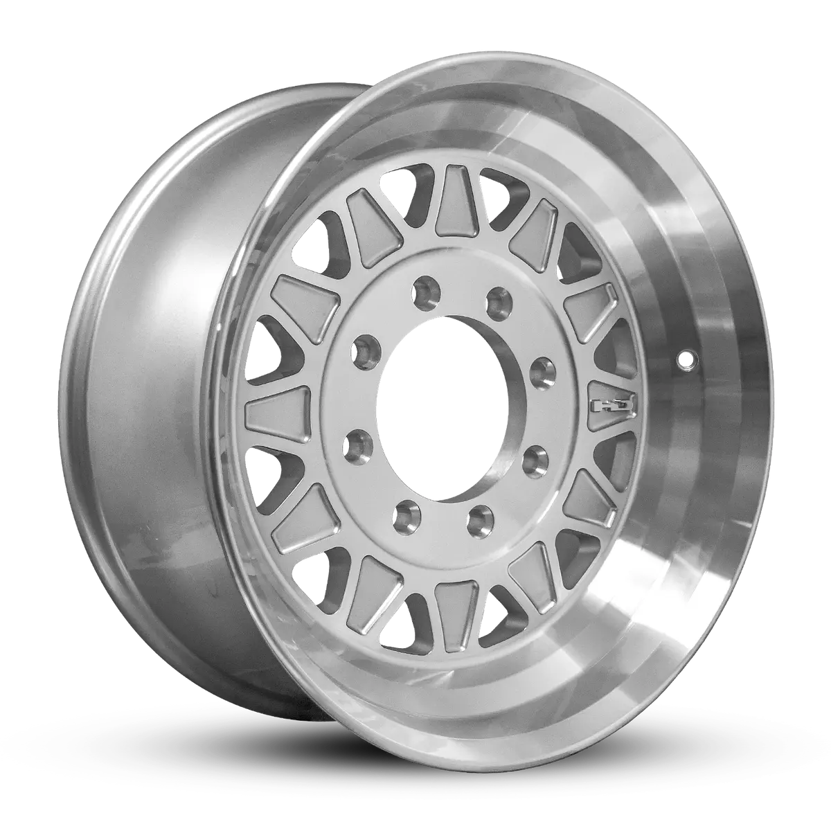 17.5X6.75 8X6.5 Hpd Hdt Forged Gloss Silver/Machined Face Trailer Wheel (Hub Centric) 1