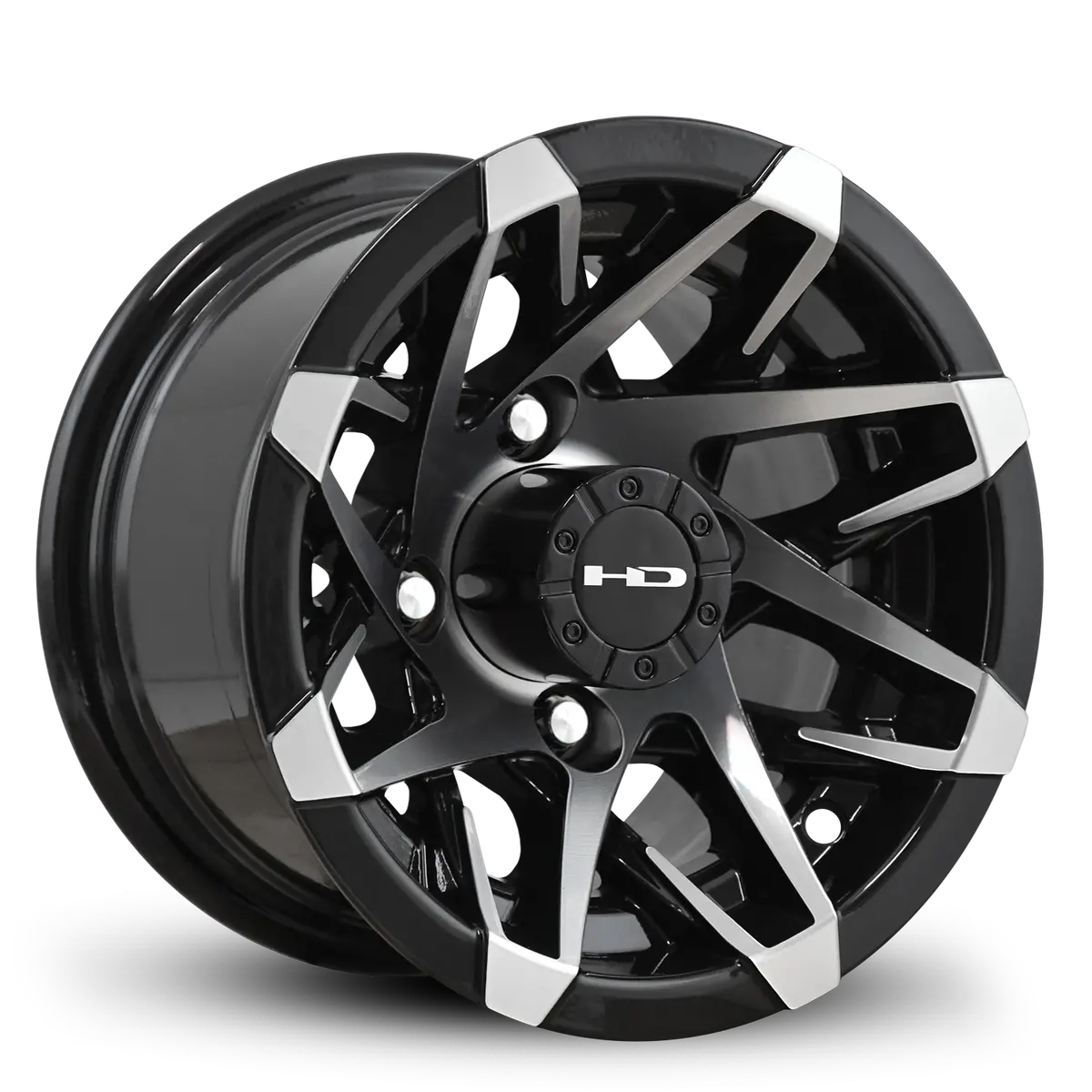 Hd Golf Canyon 10X7 -14 4X101.6Mm 68.2Mm Gloss Black/Machined Face 1