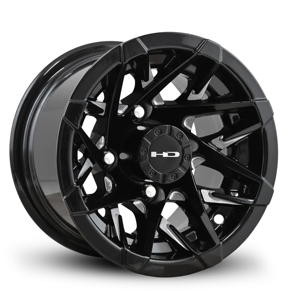Hd Golf Canyon 10X7 -14 4X101.6Mm 68.2Mm Gloss Black/Milled Face 1