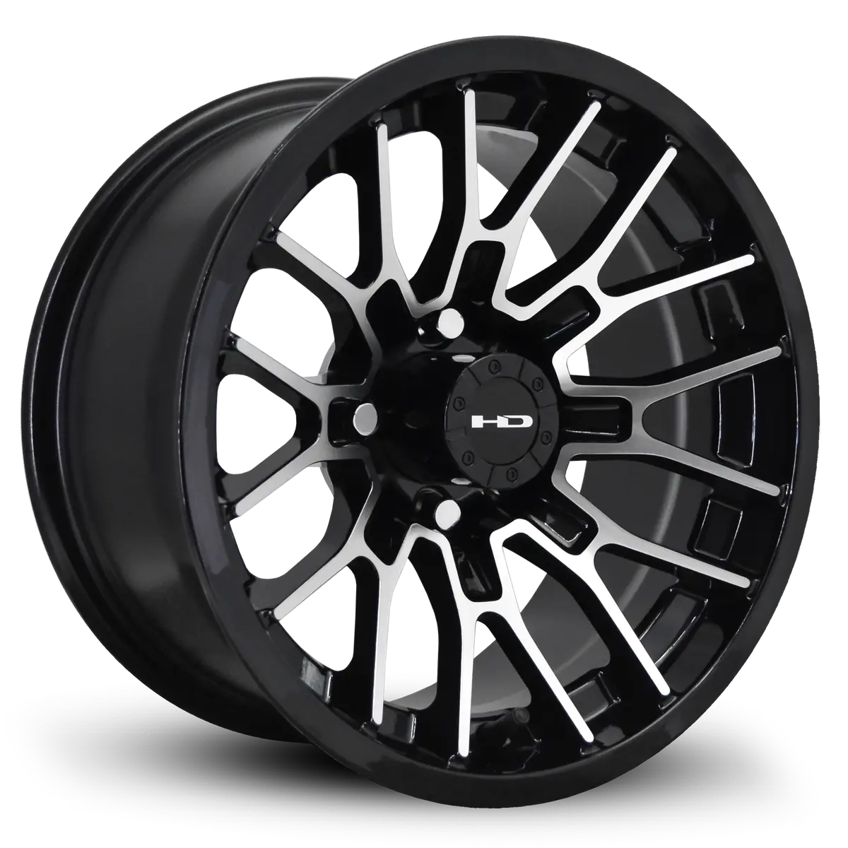 Hd Golf Rtc 12X7 -14 4X101.6Mm 68.2Mm Gloss Black/Machined Face 1