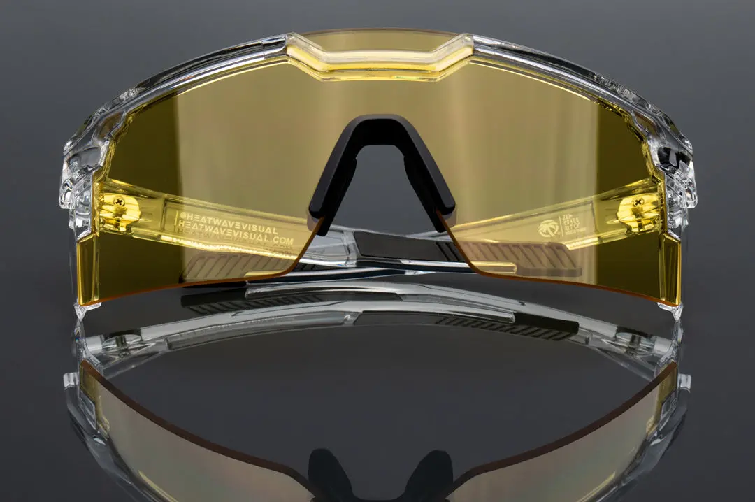 Future Tech Sunglasses: Vapor Clear Frame Hi-Vis Yellow Lens Z87+ 2