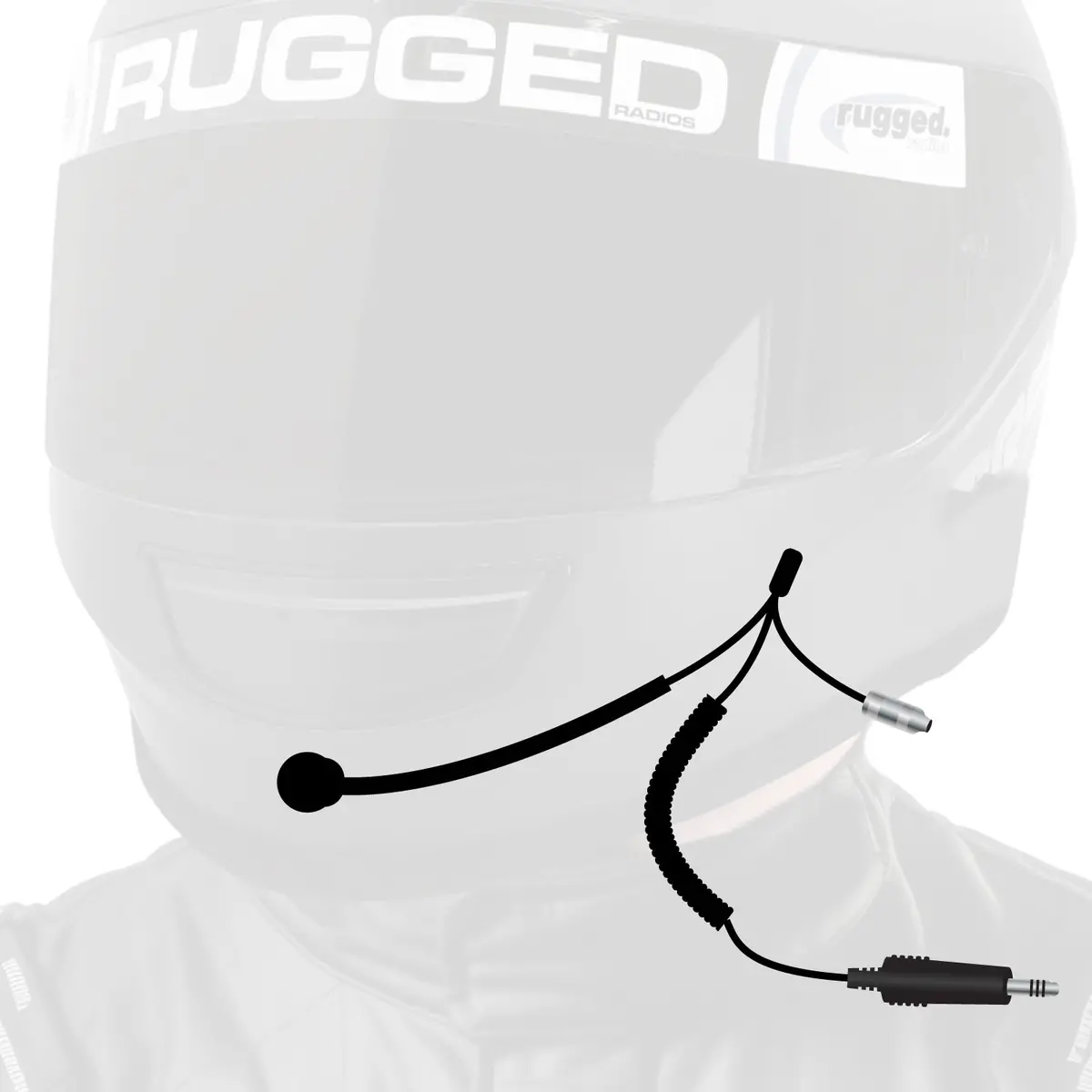 4C Imsa Wired Coil Cord Helmet Kit With Mic And 3.5Mm Jack 1