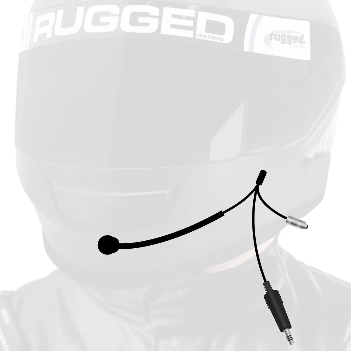 4C Imsa Wired Straight Cord Helmet Kit With Mic And 3.5Mm Jack 1