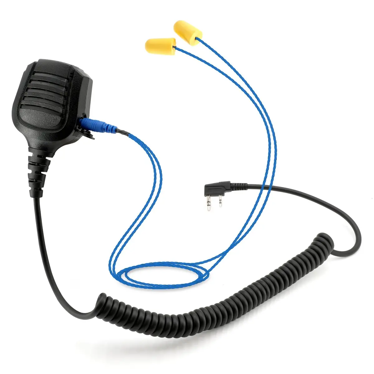 Waterproof Hand Speaker Mic And Mono Earbuds Bundle 1