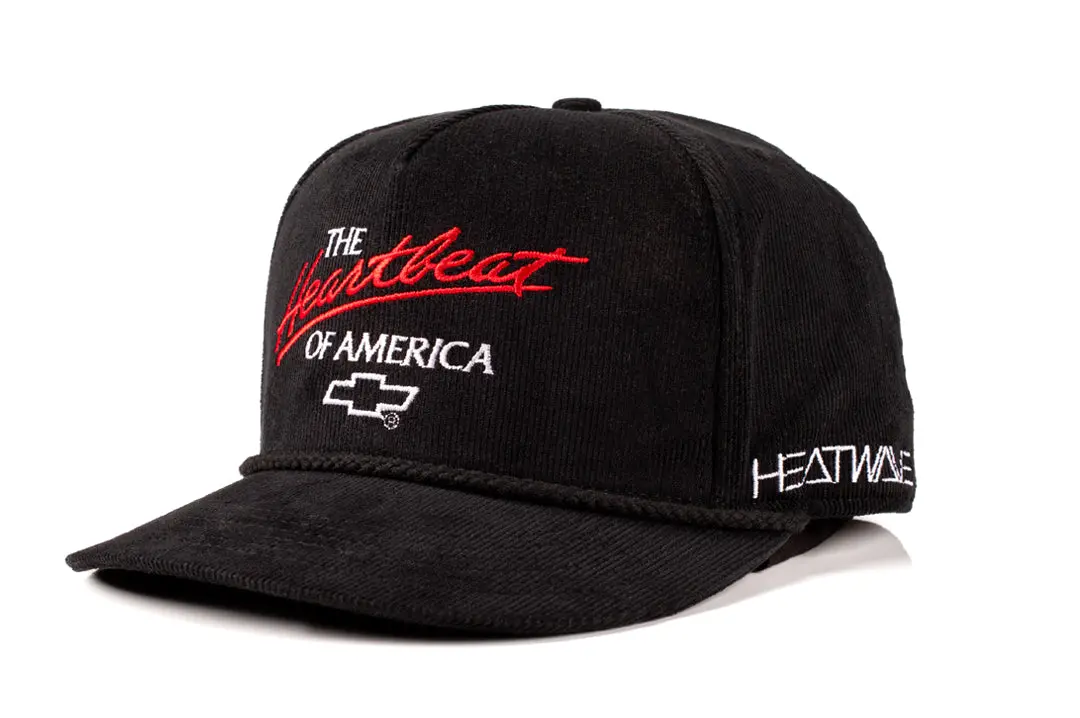 Hwv Chevrolet Heartbeat Of America Hat - Black Cord 1