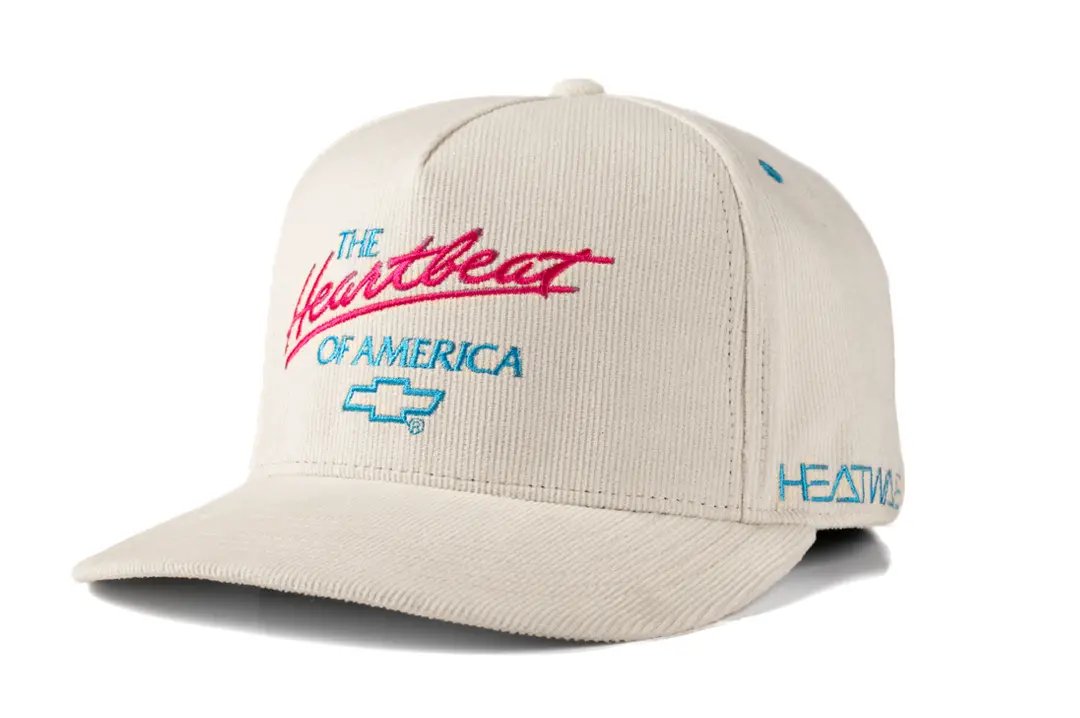 Hwv Chevrolet Heartbeat Of America Hat - Off White Cord 1