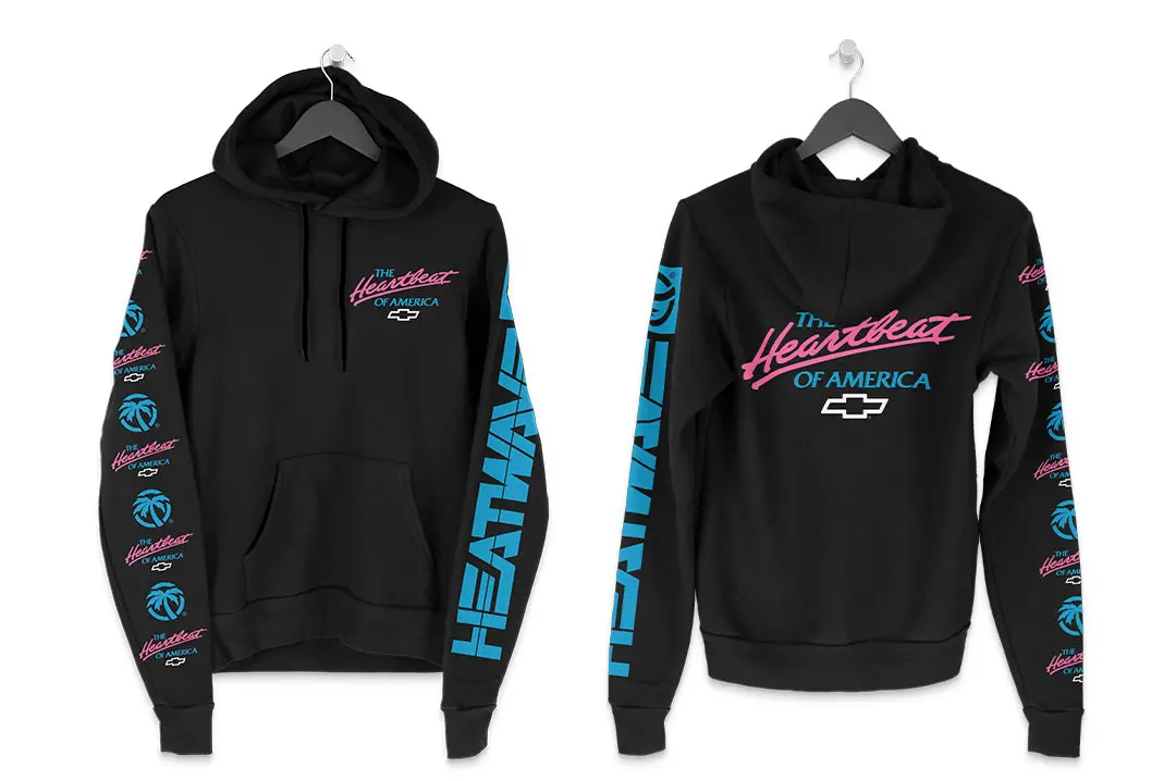 Heat Wave X Chevrolet Heartbeat Of America Sweatshirt - Pink And Blue 1