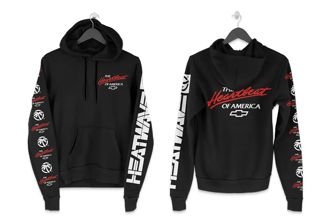 Heat Wave X Chevrolet Heartbeat Of America Sweatshirt - Black And Red 1
