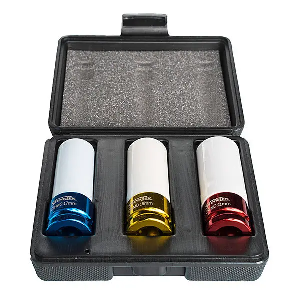 Steyrtek Hylssats 3St 17,19 Och 21Mm 1/2” 1