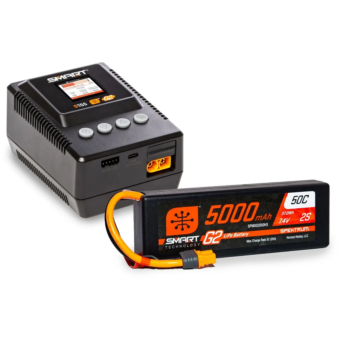 Horizon 2S G2 Lipo Ic3 Battery + Charger Kit For Recoil 2 Remote Controlled 26 Inch Boat 1