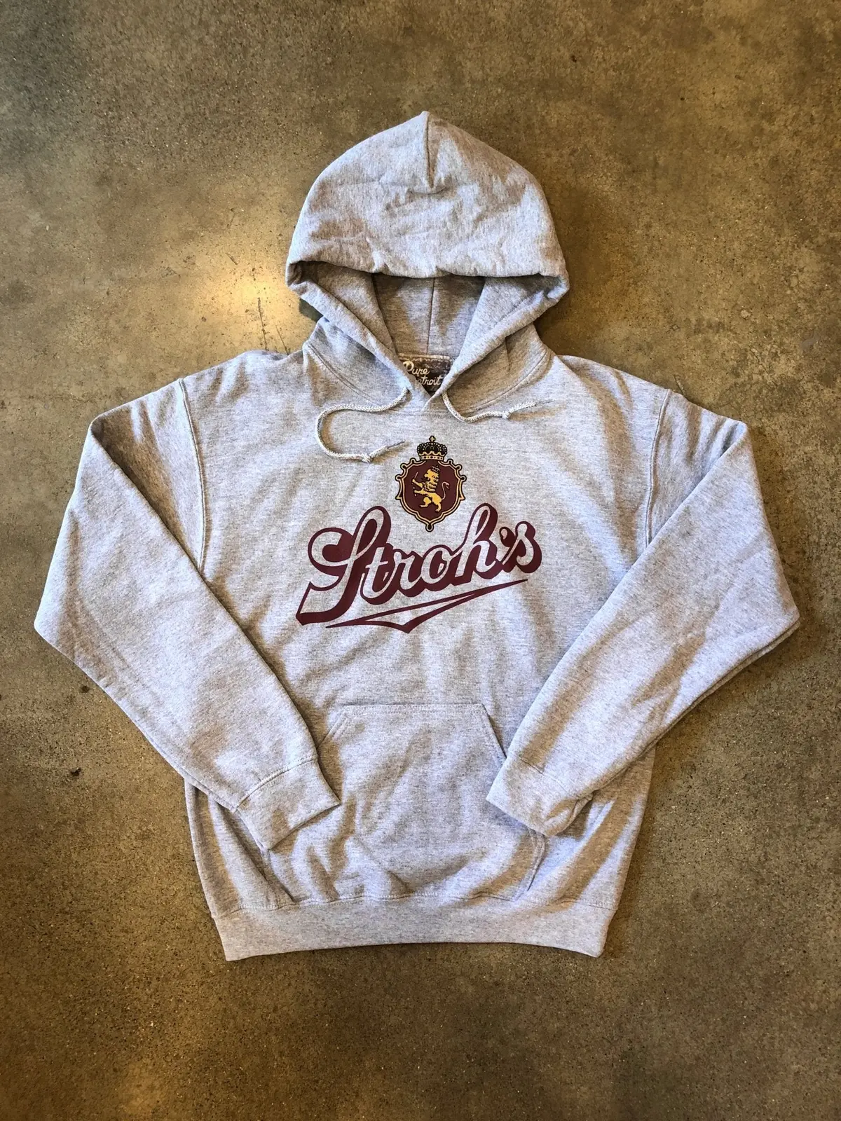 Stroh's Fire Brewed Beer Pullover / Gray / Unisex 1