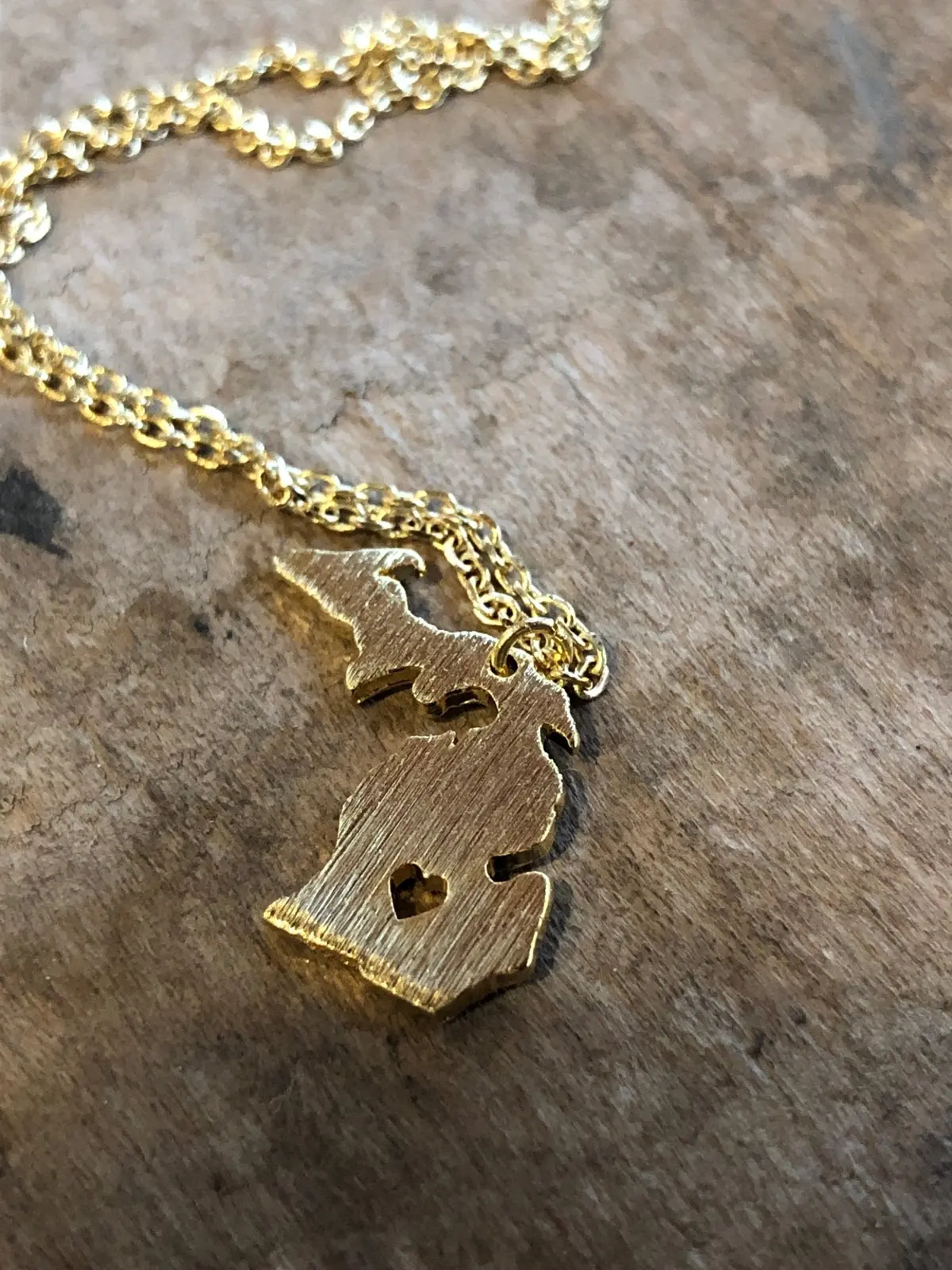 Michigan Love Dainty Necklace / Gold 1