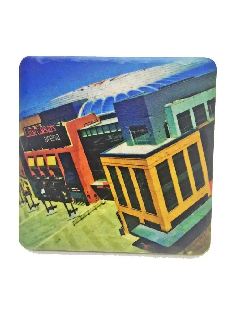 Little Ceasar's Arena Porcelain Tile Coaster 1