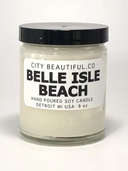Belle Isle Beach - Hand Poured Soy Candle By City Beautiful . Co - 9Oz. 1