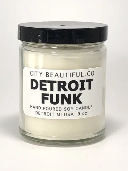 Detroit Funk - Hand Poured Soy Candle By City Beautiful . Co - 9Oz. 1