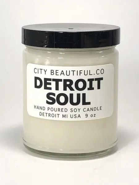 Detroit Soul - Hand Poured Soy Candle By City Beautiful . Co - 9Oz. 1