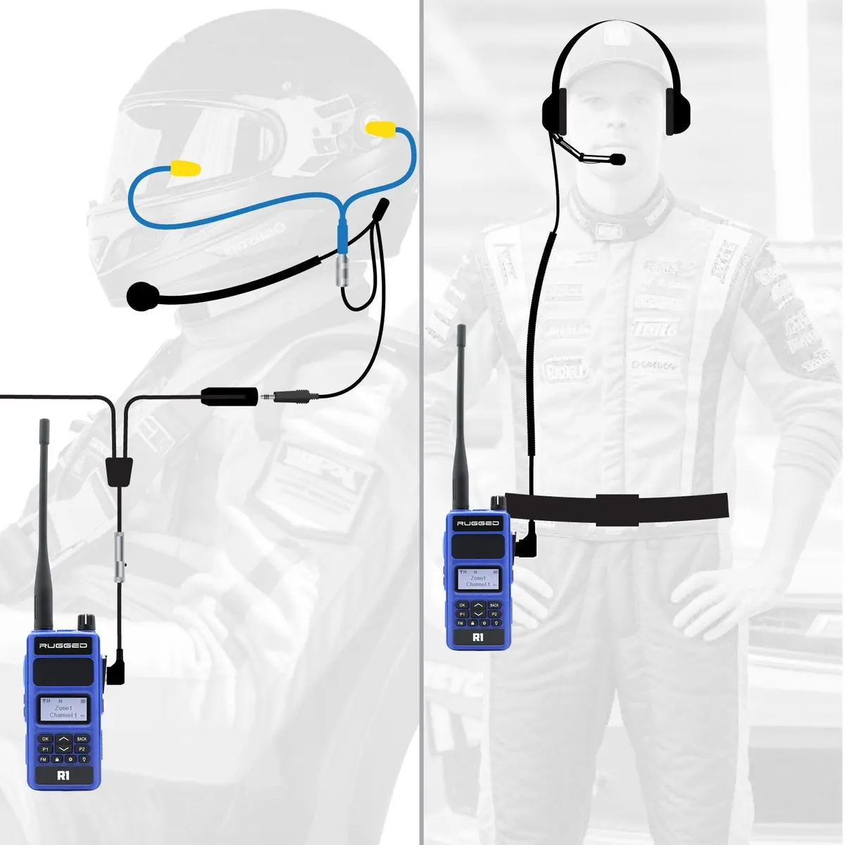 Imsa Driver And Crew Chief Racing Kit With R1 Radios 1