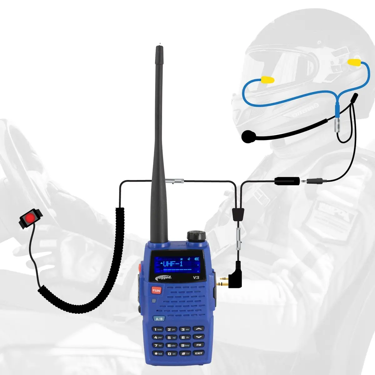 Imsa Driver Only Communication Kit With V3 Radio 1