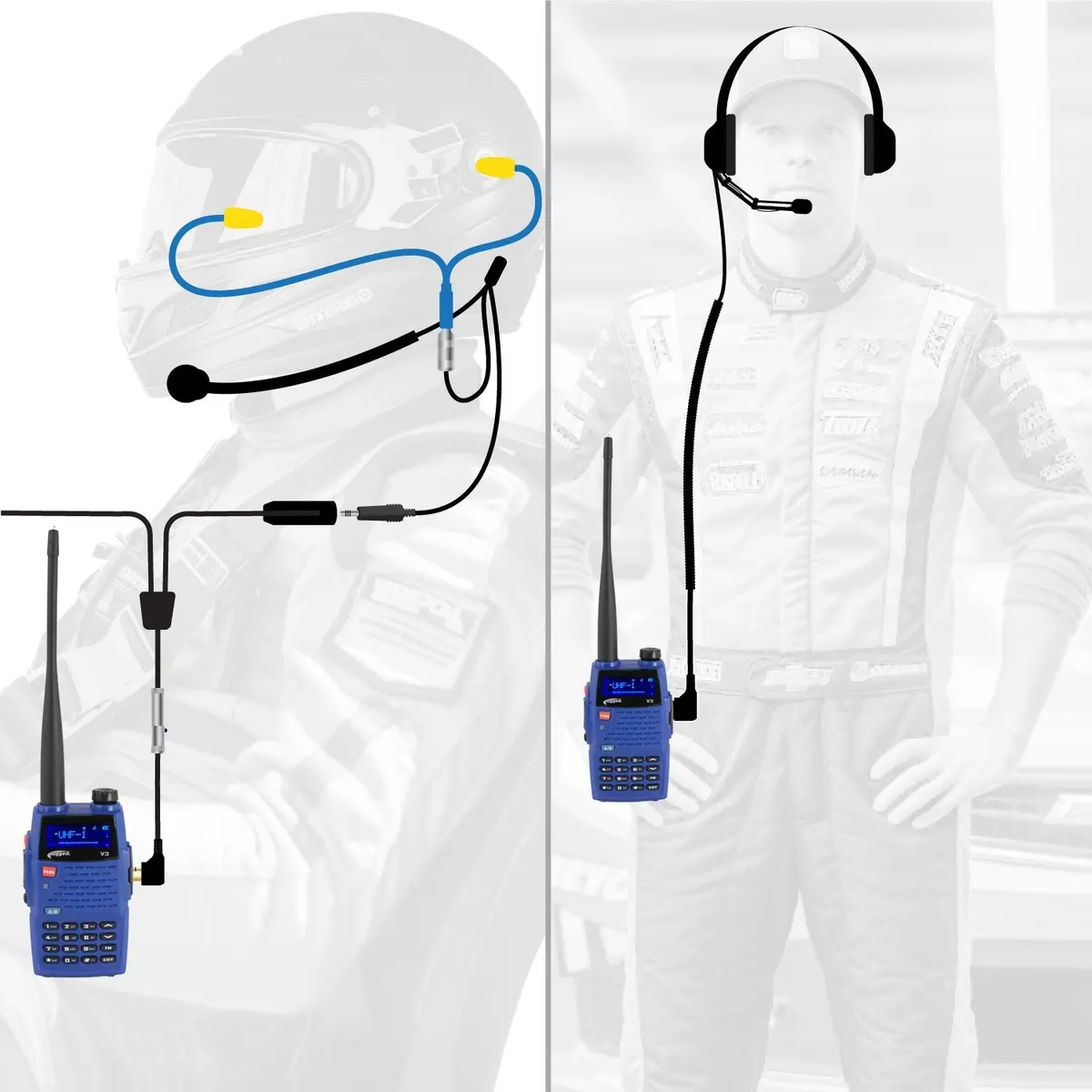 Imsa Driver And Crew Chief Racing Kit With V3 Radios 1