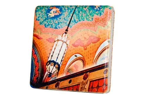 Fisher Building Ceiling Tile Coaster 1
