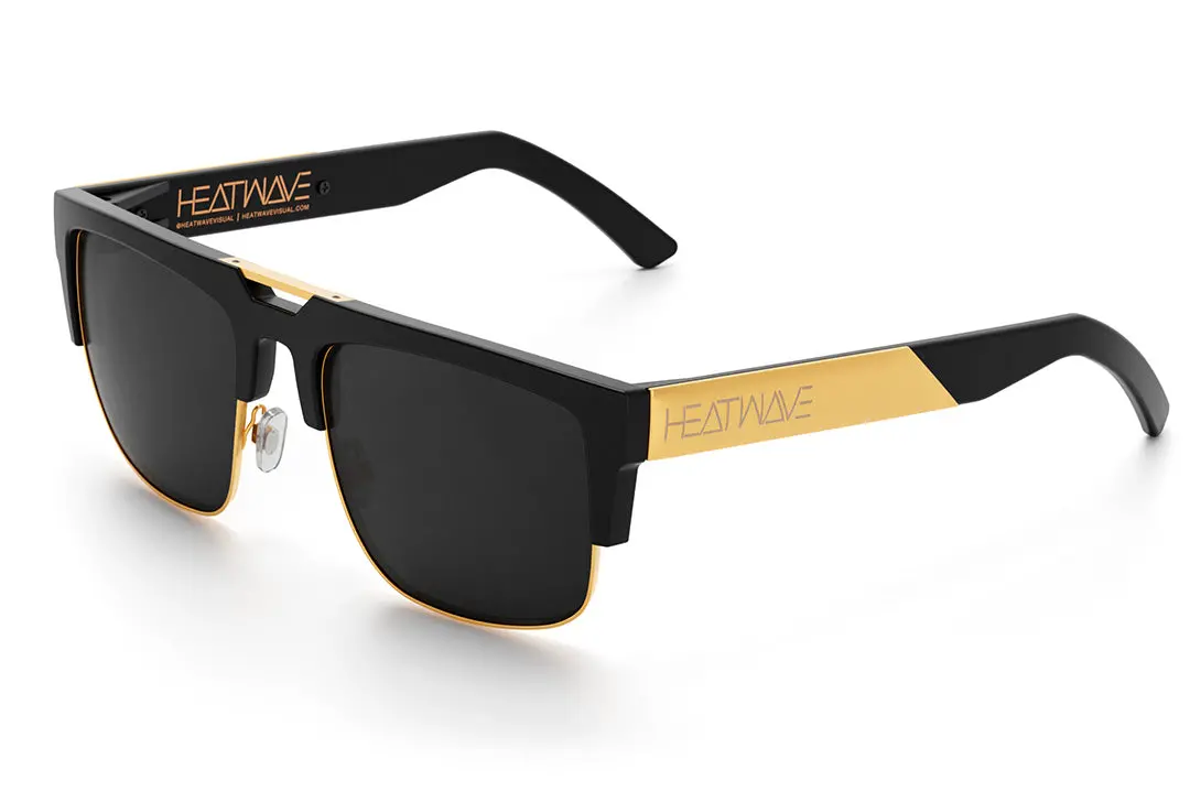 Interceptor Sunglasses: Black/Gold 1