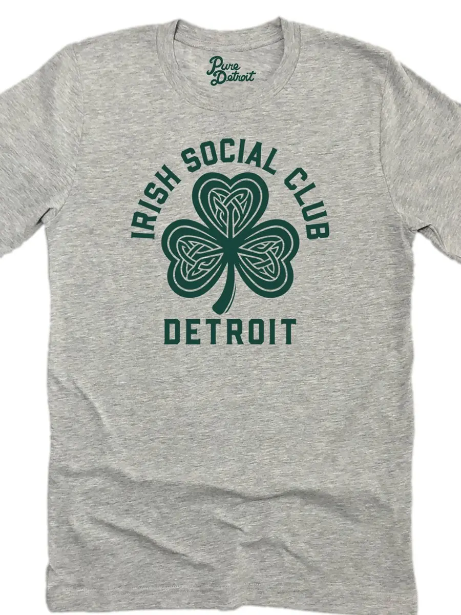 Irish Social Club - Unisex T-Shirt - Athletic Gray / Modern Green 1