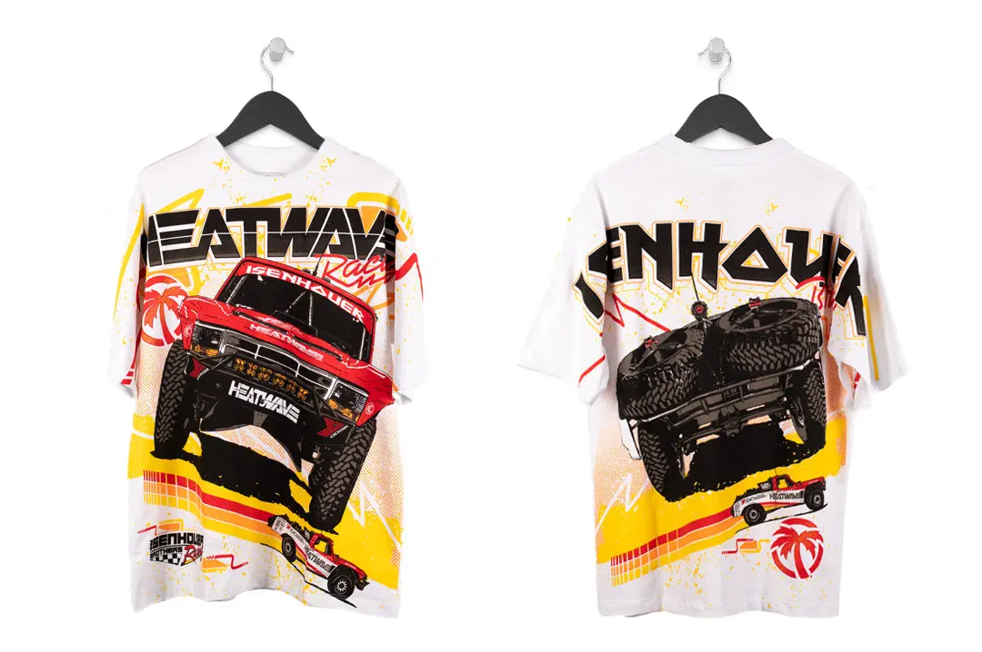 Heat Wave Isenhouer Racing T-Shirt White 1