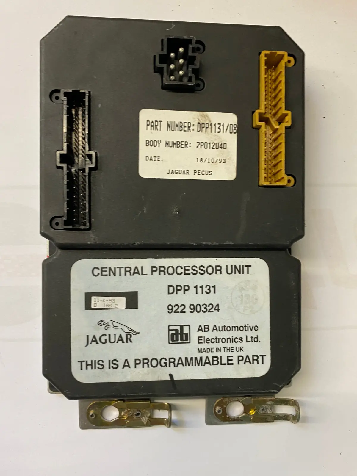 Used Jaguar Central Processor Unit Part #Dpp-1131. Fits Jaguar Xj6 1993-1994 1