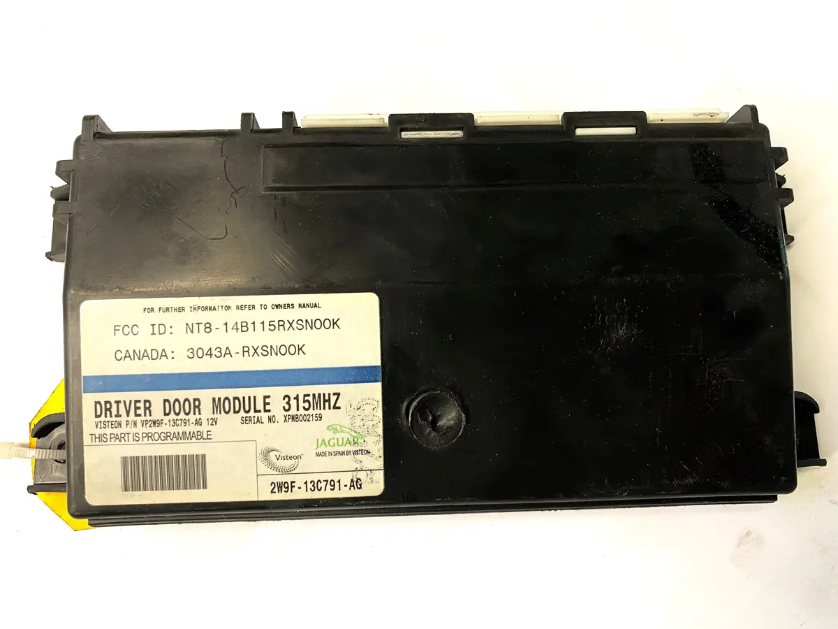Used Jaguar Driver Side Door Module Part #2W9f-13C791-Ac/C2c22372. Fits Jaguar Xj8,Xjr,Xk8,Xkr 2003-2009. 1