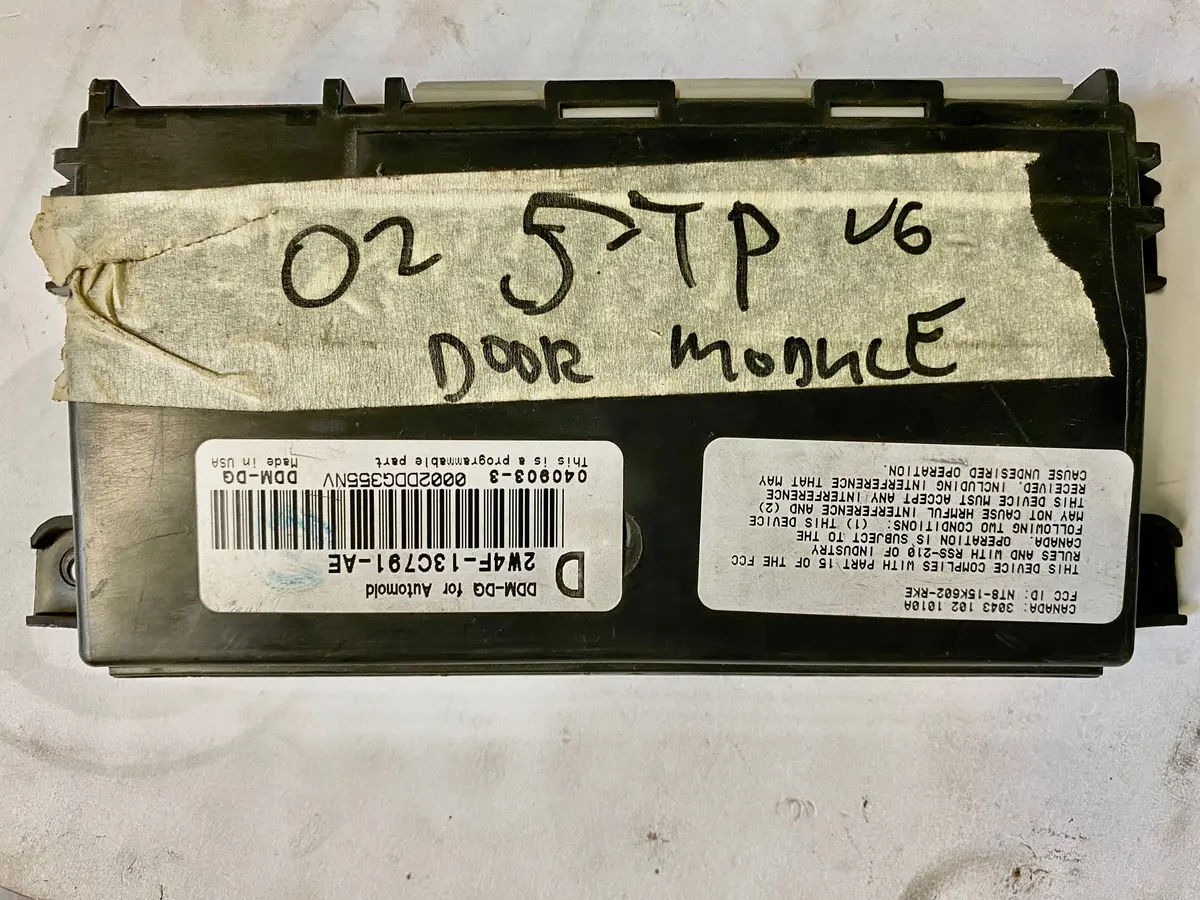 Used Jaguar Programmable Left Door Module Part #2W4f-13C791-Ae/Xr822976 Fits Jaguar S Type 2002-2004. 1