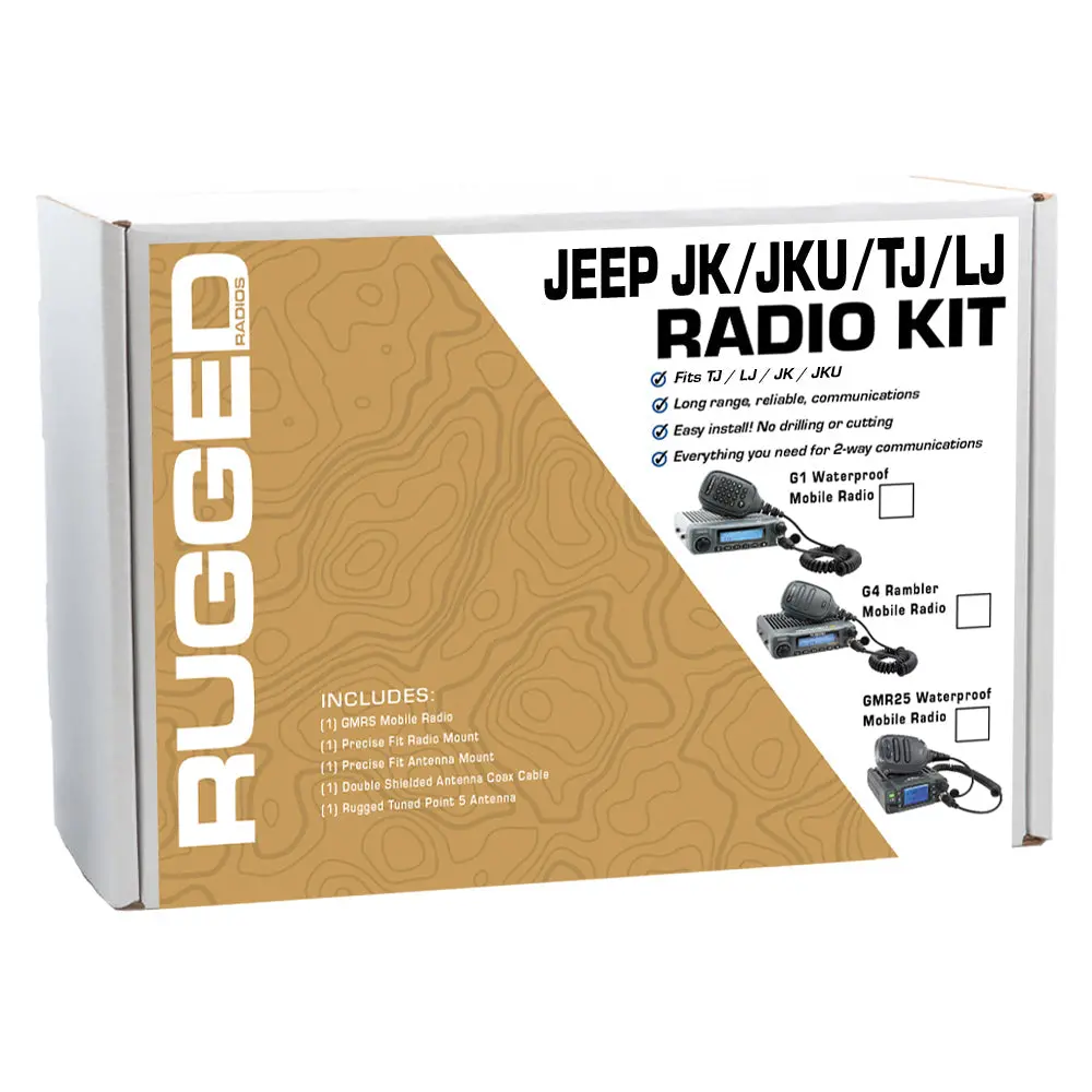 Gmrs Mobile Radio Kit For Jeep Wrangler Tj, Lj, And Jk 1