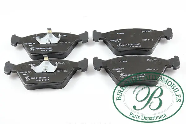Jaguar Front Brake Pads Part # Jlm21917. Fits Jaguar 90-03 Vdp, 95-96 Xj12, 90-97 Xj6, 98-03 Xj8, 95-03 Xjr, 97-06 Xk8, 00-06 Xkr. 1