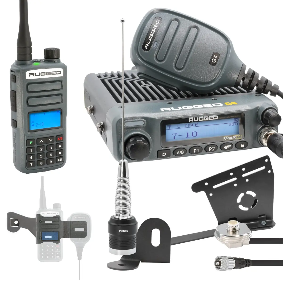 Ultimate Gmrs Mobile Radio Kit For Jeep Wrangler Jl And Gladiator Jt 1