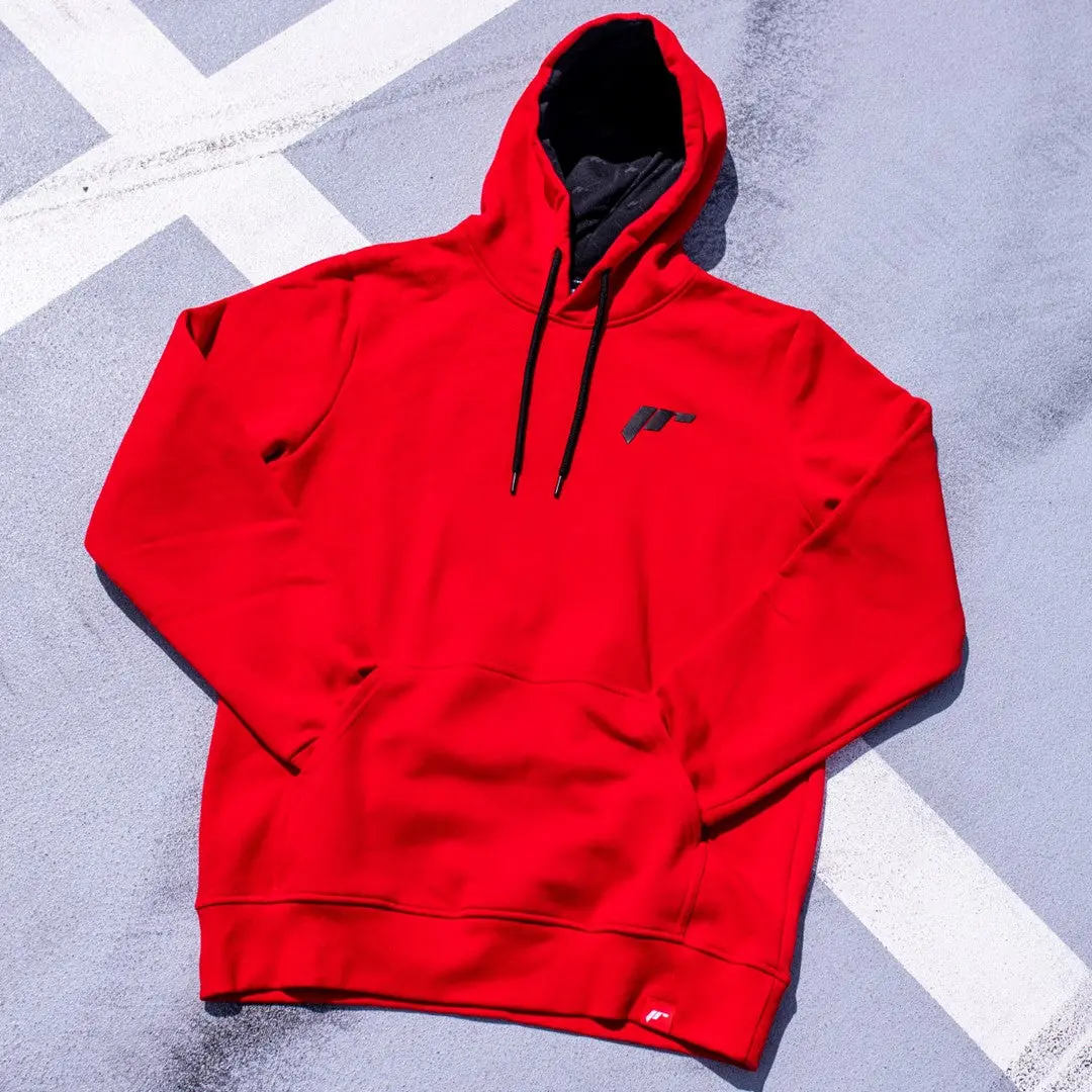 Jr Unisex Hoodie Logo Red 1
