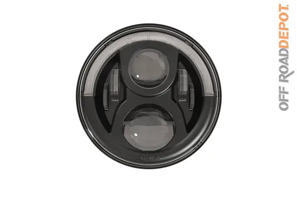 Faros 7'' Negros Series J (Half Halo) 1