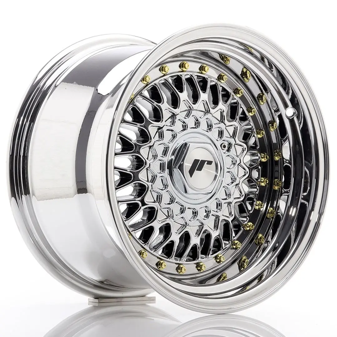 Japan Racing Jr9 15X9 Et10 4X100/4X108 Chrome 1