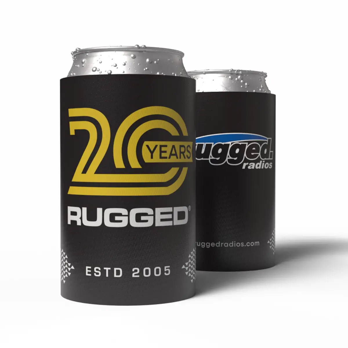 Rugged 20-Year Anniversary Koozie - Black 1