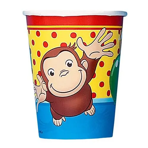Curious George 9Oz Cups (8 Per Pack) 1