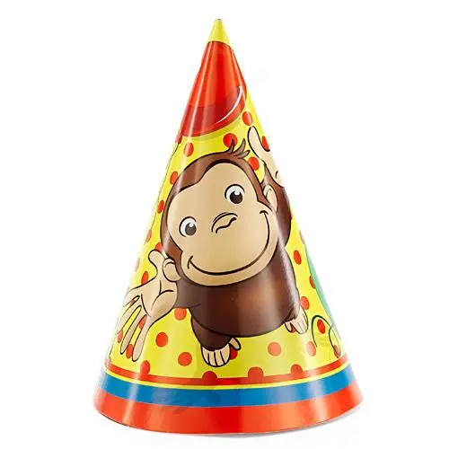 Curious George Party Hats (8 Per Pack) 1