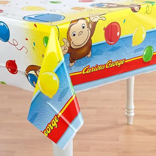 Curious George Plastic Table Cover 1