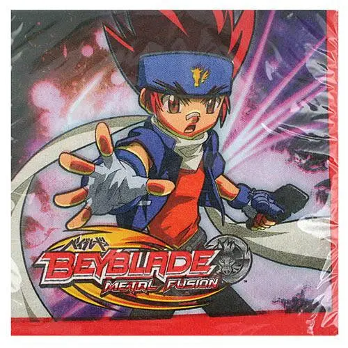 Beyblade Metal Fusion Beverage Napkins (16 Per Pack) 1