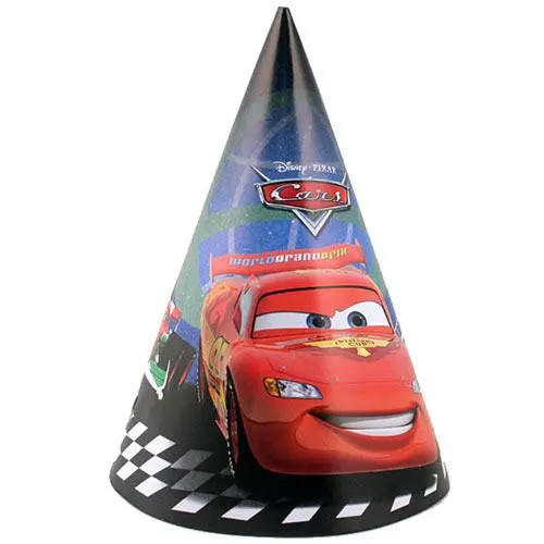Disney Pixar Cars 2 Party Hats (8 Per Pack) 1