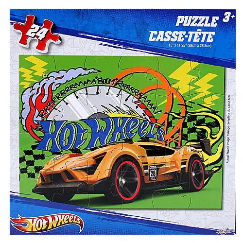 Hot Wheels 24 Pc. Puzzle (Yellow Car) 1