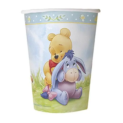 Winnie The Pooh Baby Shower Cups (9 Oz - 270 Ml - 8 Cups) 1