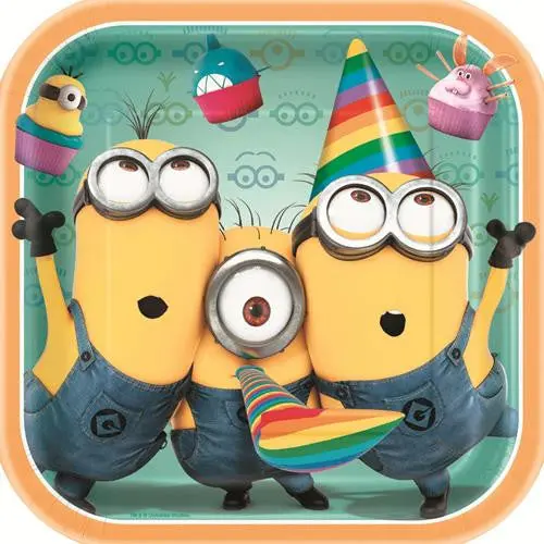 Despicable Me 2 Plates (9 Inches - 8 Per Pack) 1