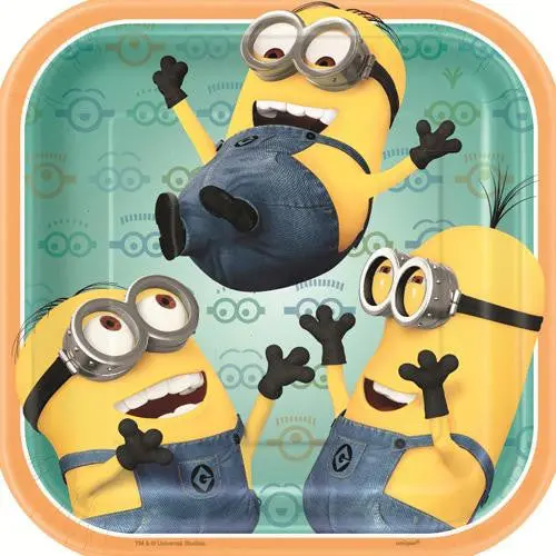 Despicable Me 2 Plates (7 Inches - 8 Per Pack) 1