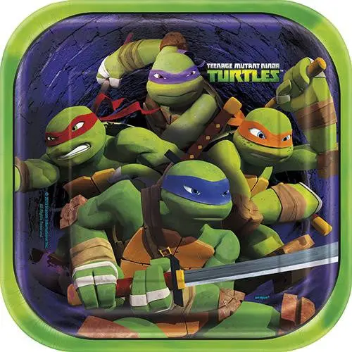 Tmnt Plates (9 Inches - 8 Per Pack) 1