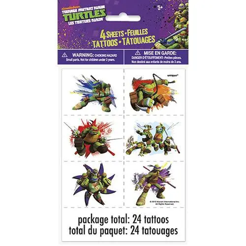 Tmnt Tattoos (4 Sheets) 1