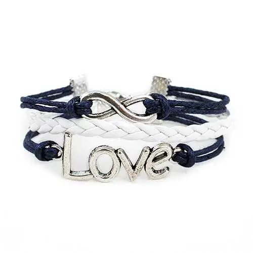 Infinity Love Bracelet (Navy And White) 1
